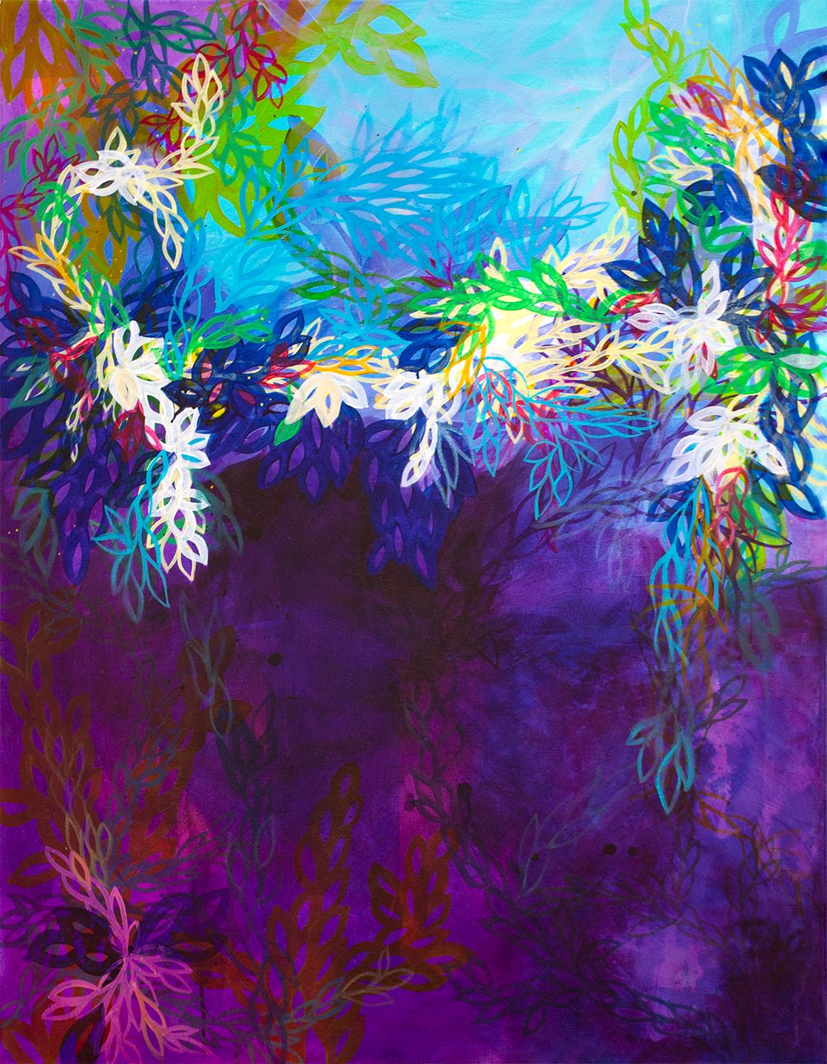 Abstract Painting Ruth-Anne Siegel - Peinture abstraite « Dream Away » (Le rêve éternel)