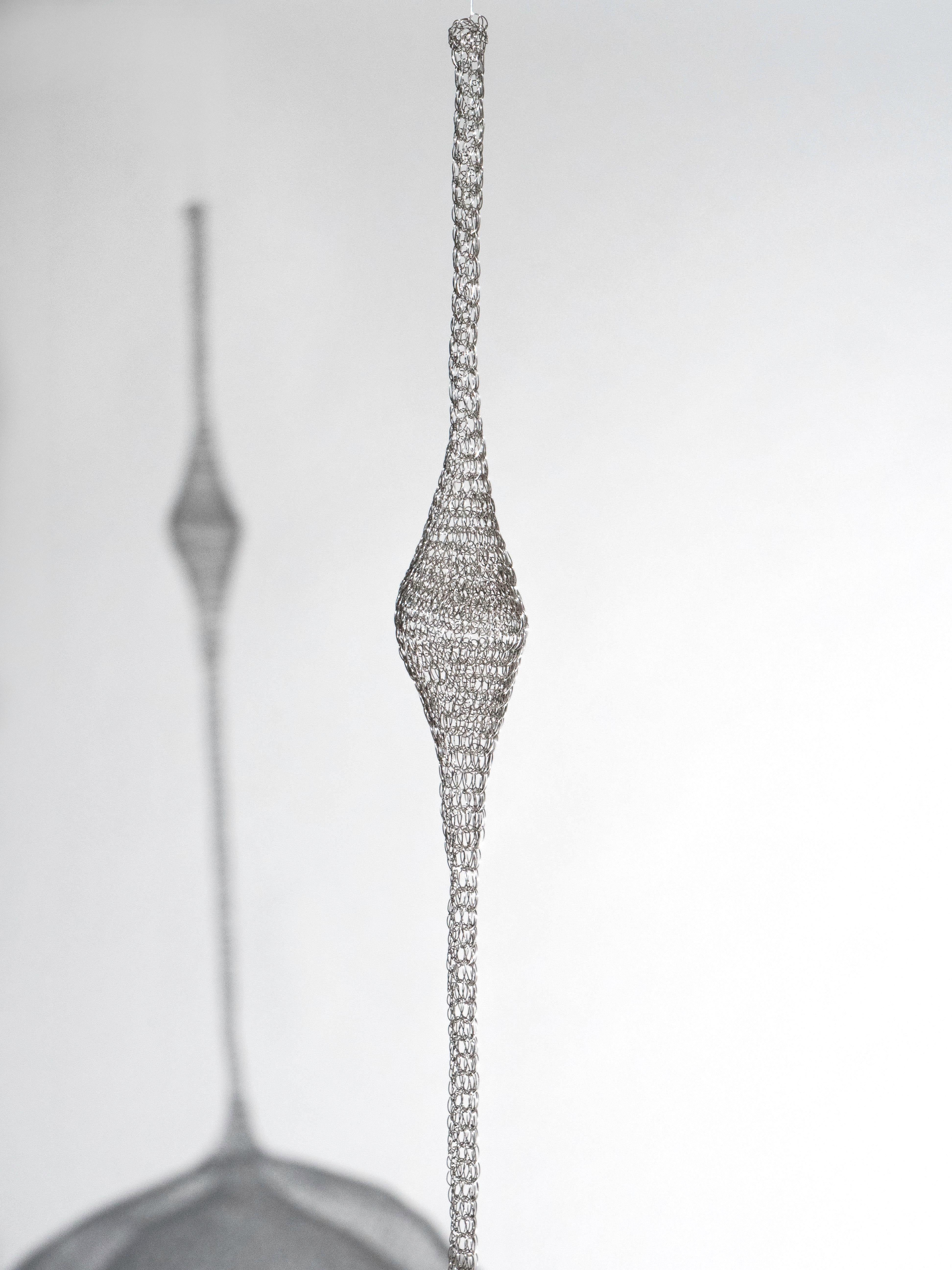 Ruth Asawa Style Hand Woven Mesh Wire Skulptur 2