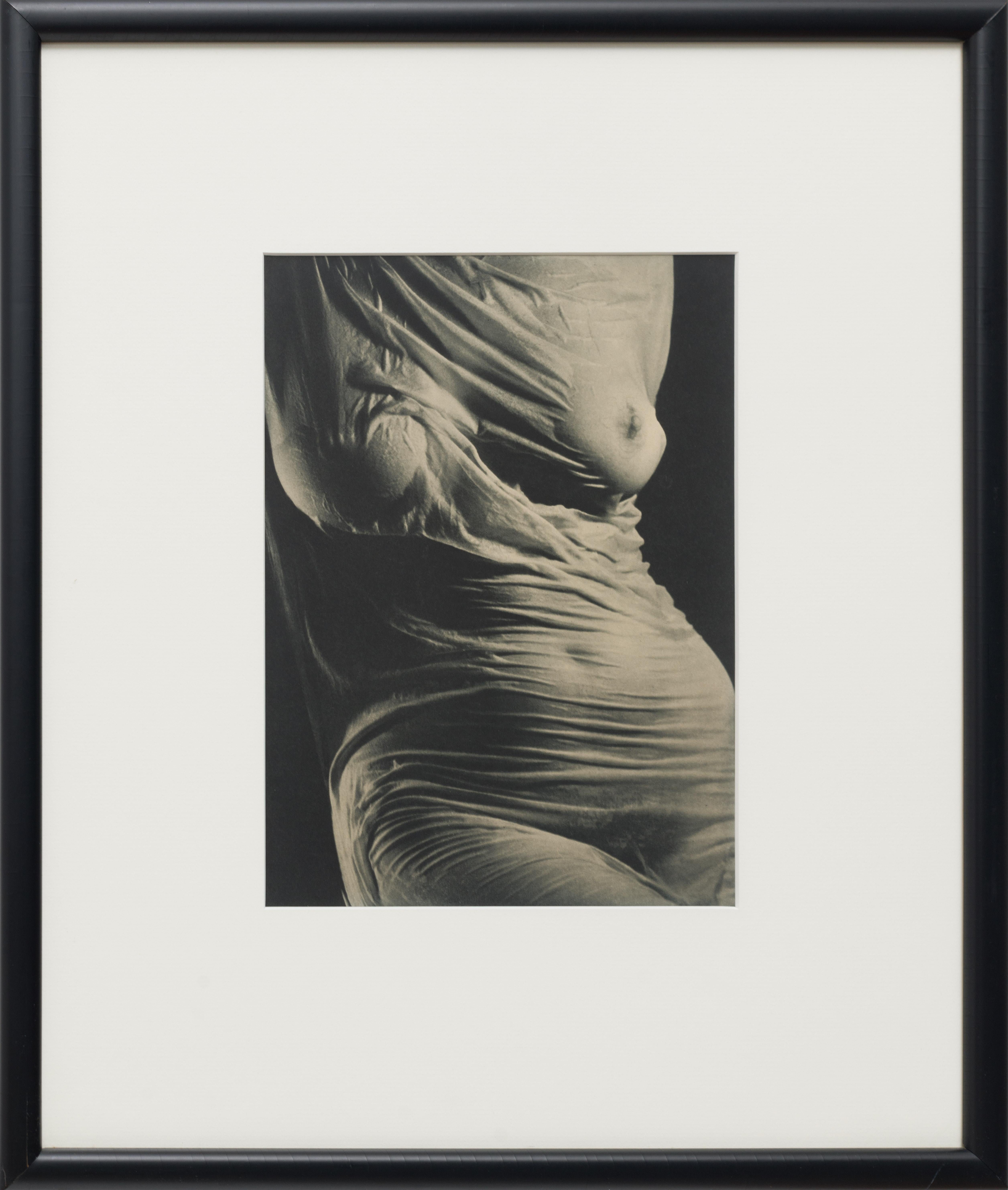 Wet Silk - Black Nude Photograph by Ruth Bernhard