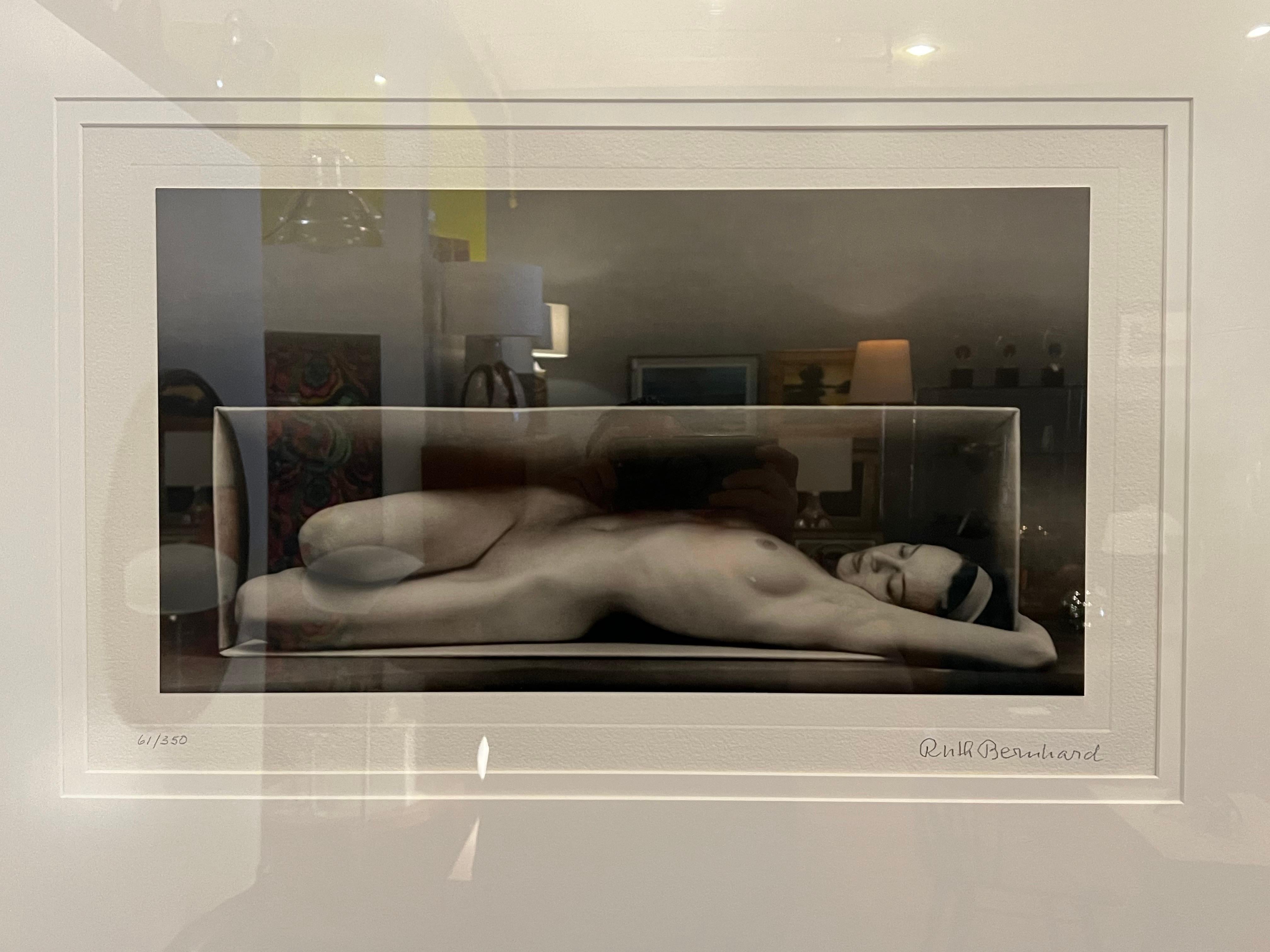 American Ruth Bernhard Framed Lithograph 1988 Signed & Numbered Nude in The Box 1964