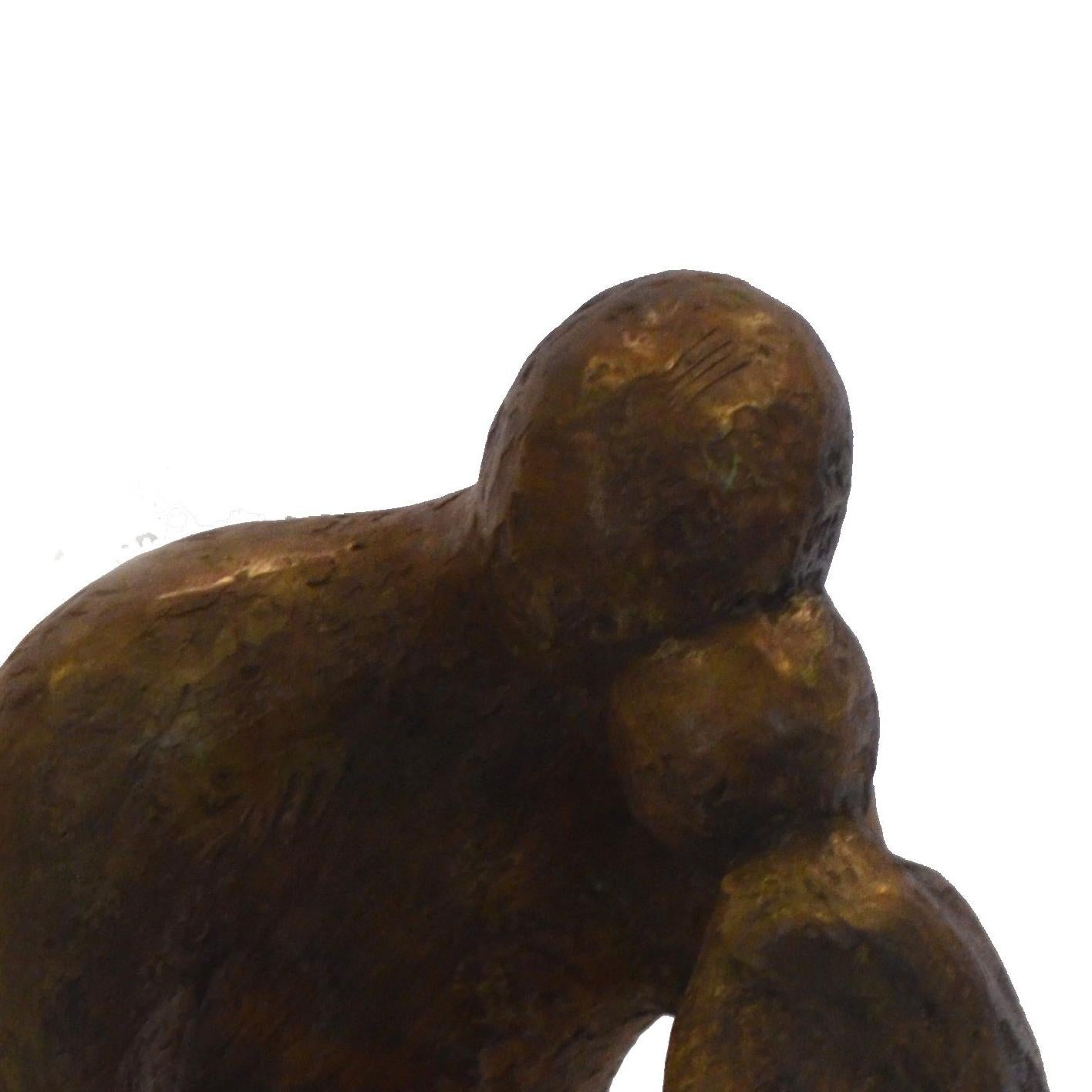 Fatherhood, Edition 1 of 1 – Sculpture von Ruth Bloch