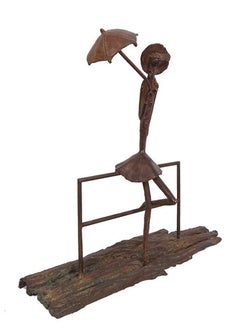 On the Fence Bronze Sculpture, Contemporary, 21st Century, Ed. 3/25