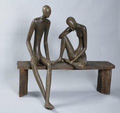 Ruth Bloch, Couple on a large bench