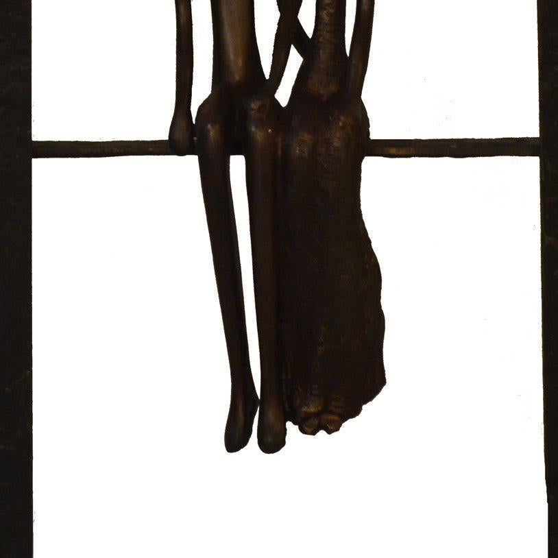Juntos de nuevo, edición 13 de 50 - Figurative Sculpture Oro de Ruth Bloch