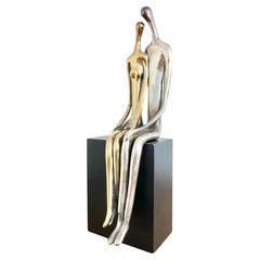 Ruth Bloch, Sterlingsilber-Skulptur „Liebhaber“