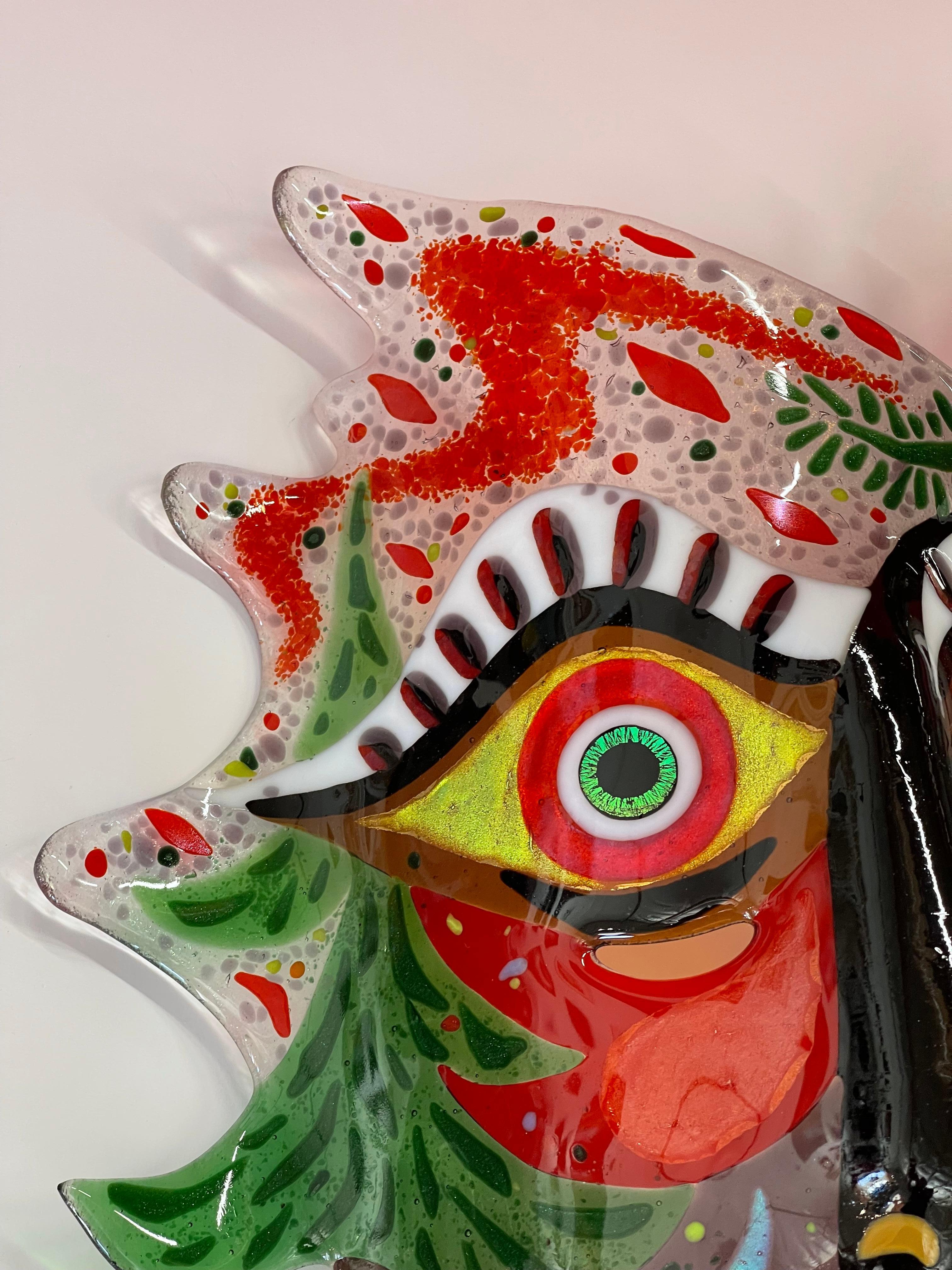 American Ruth Brockmann 1996 Glass Mask For Sale