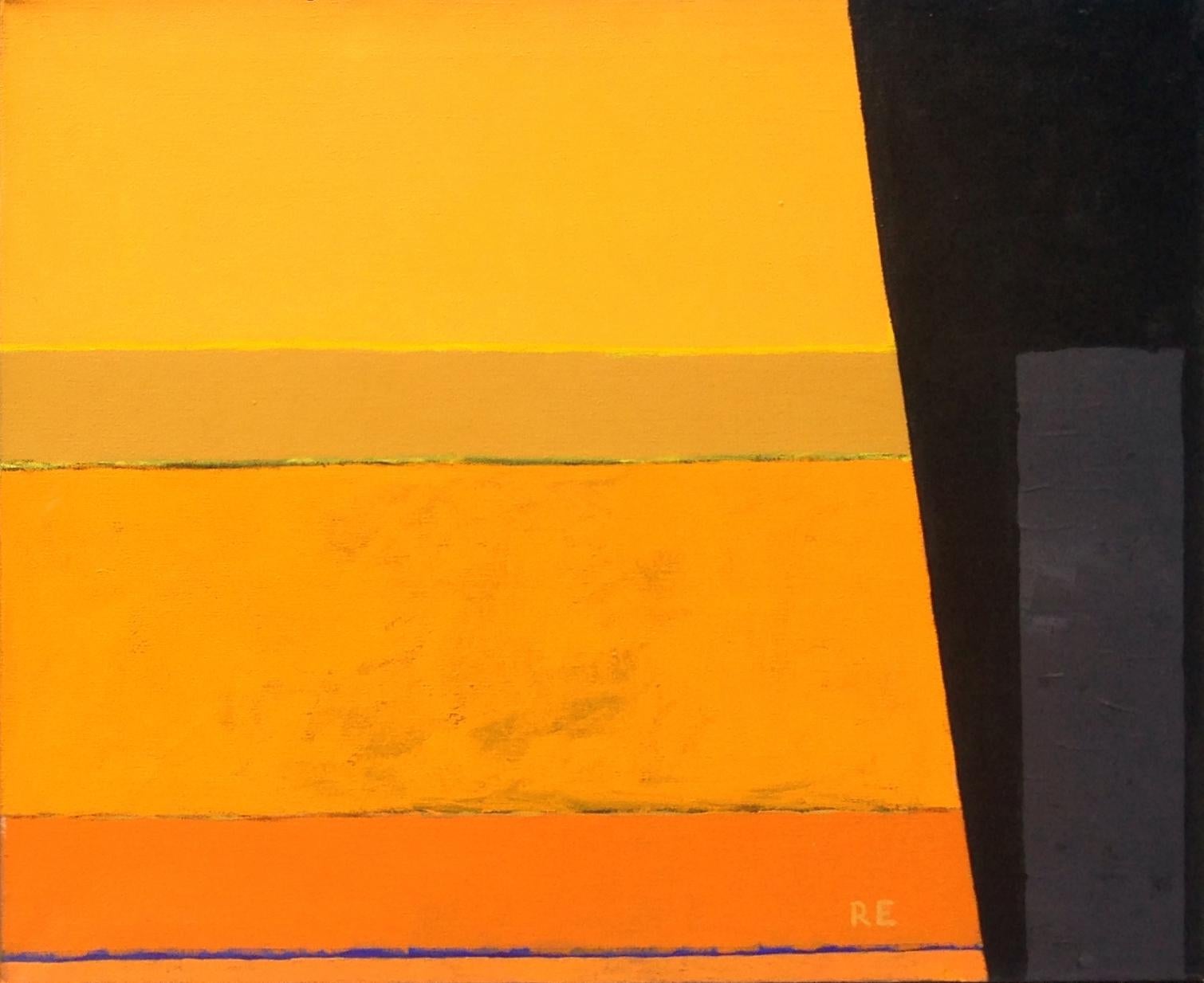 Fields noirs VIII - Expressionnisme abstrait Painting par Ruth Eckstein
