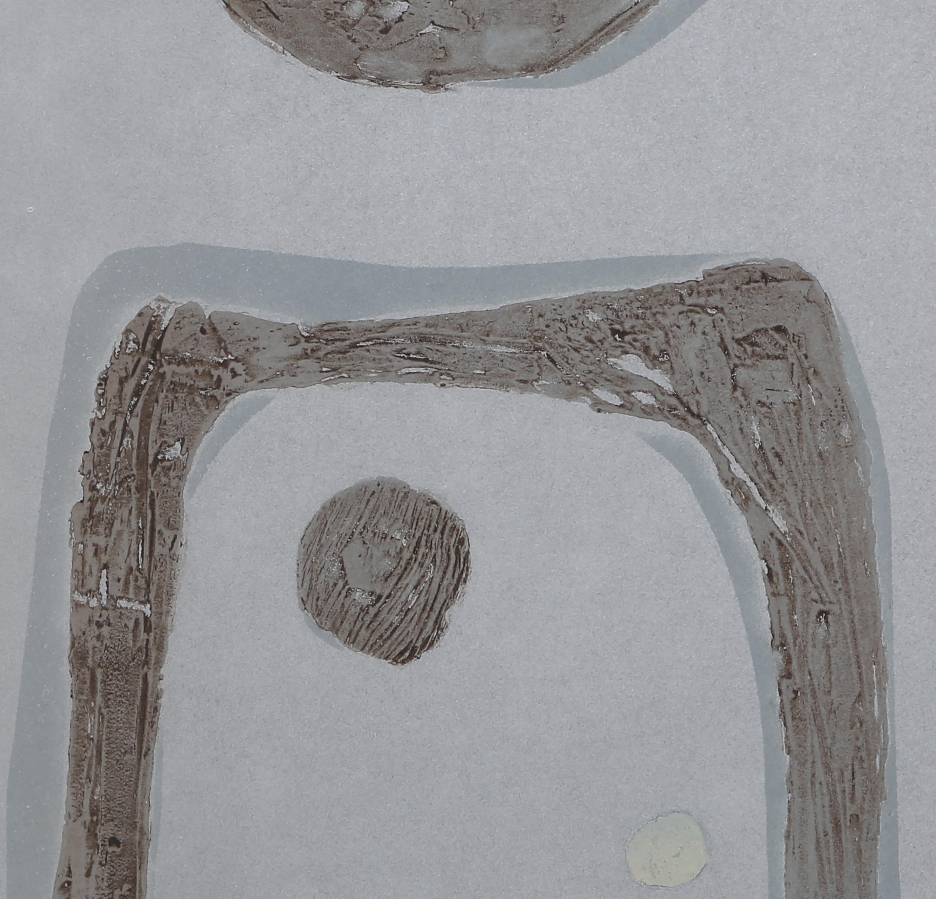 La porte de l'infini, gravure abstraite minimaliste de Ruth Eckstein en vente 1