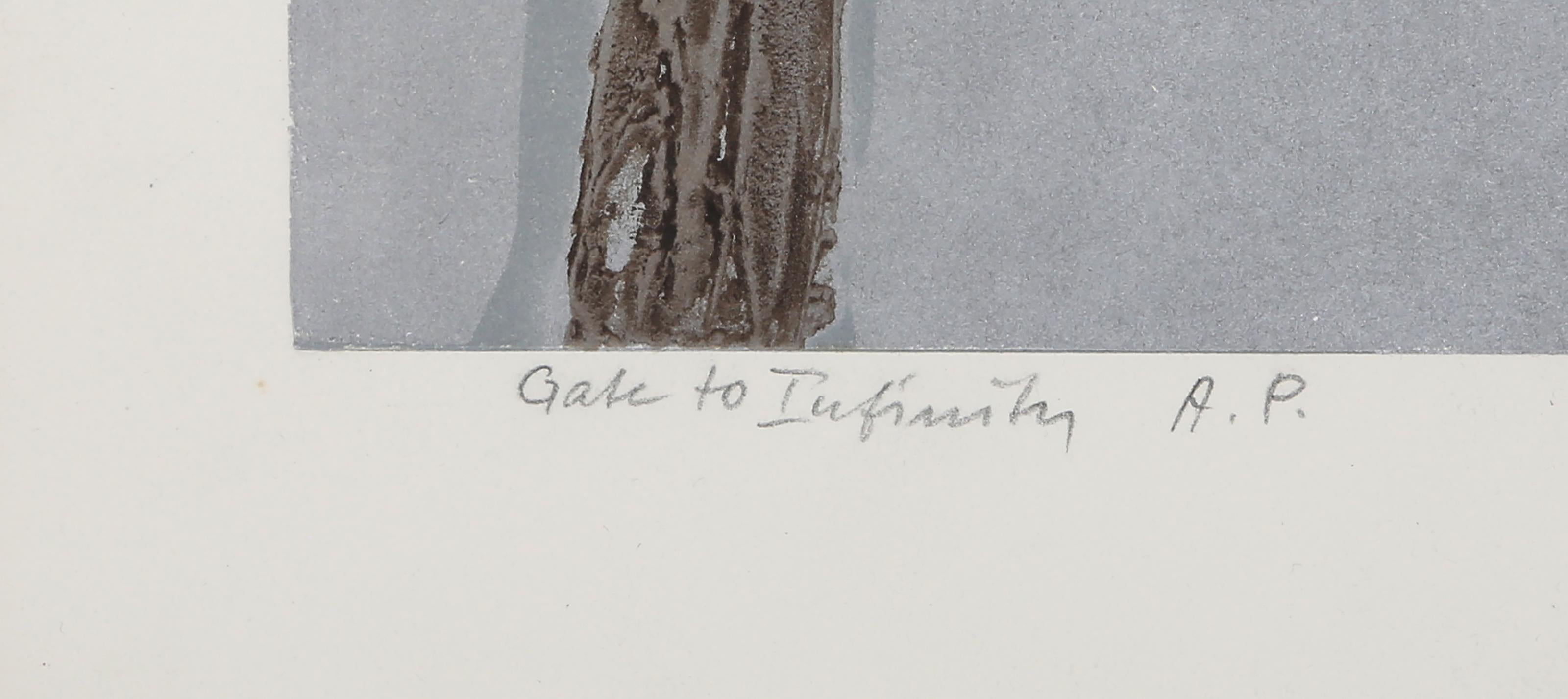 La porte de l'infini, gravure abstraite minimaliste de Ruth Eckstein en vente 4
