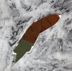 Trunk 1, Minimalist Abstract Lithograph by Ruth Eckstein