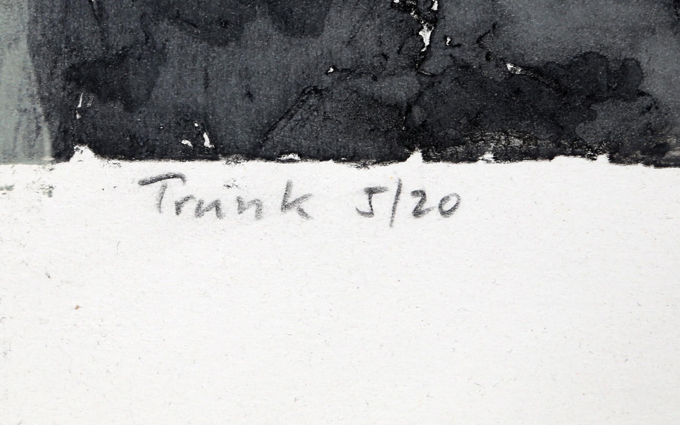 Trunk 1, Minimalist Abstract Lithograph by Ruth Eckstein For Sale 2