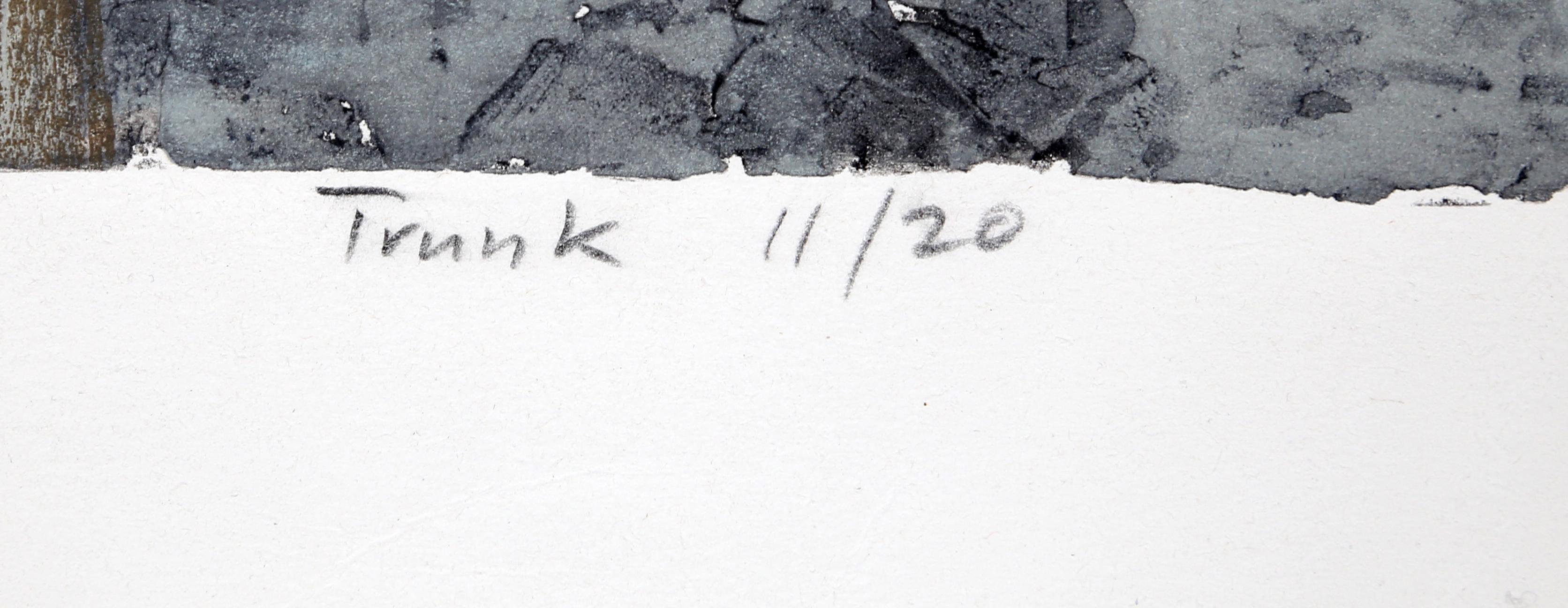 Trunk 2, lithographie abstraite minimaliste de Ruth Eckstein en vente 1