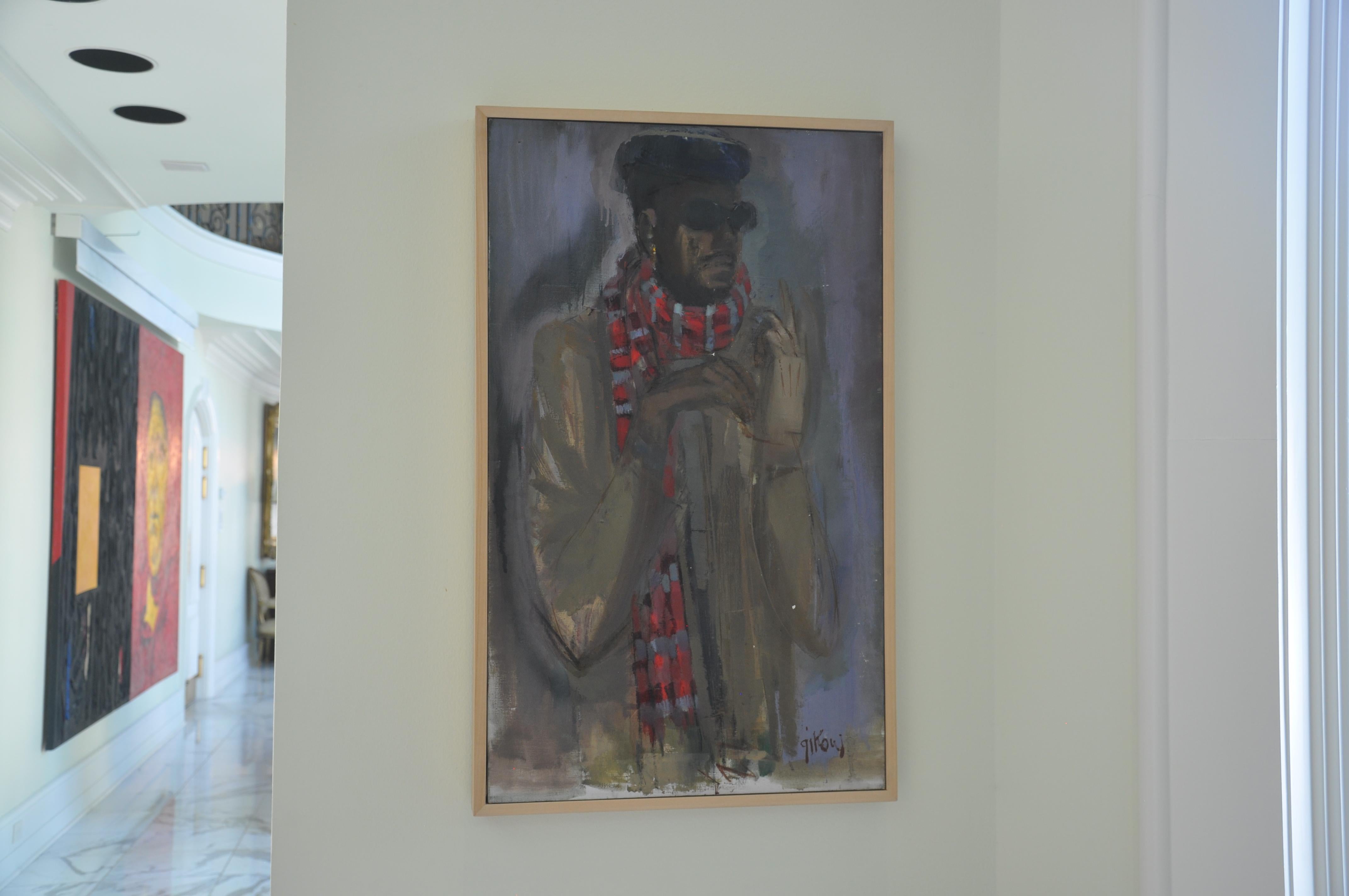 Black Man (Nachkriegszeit), Painting, von Ruth Gikow