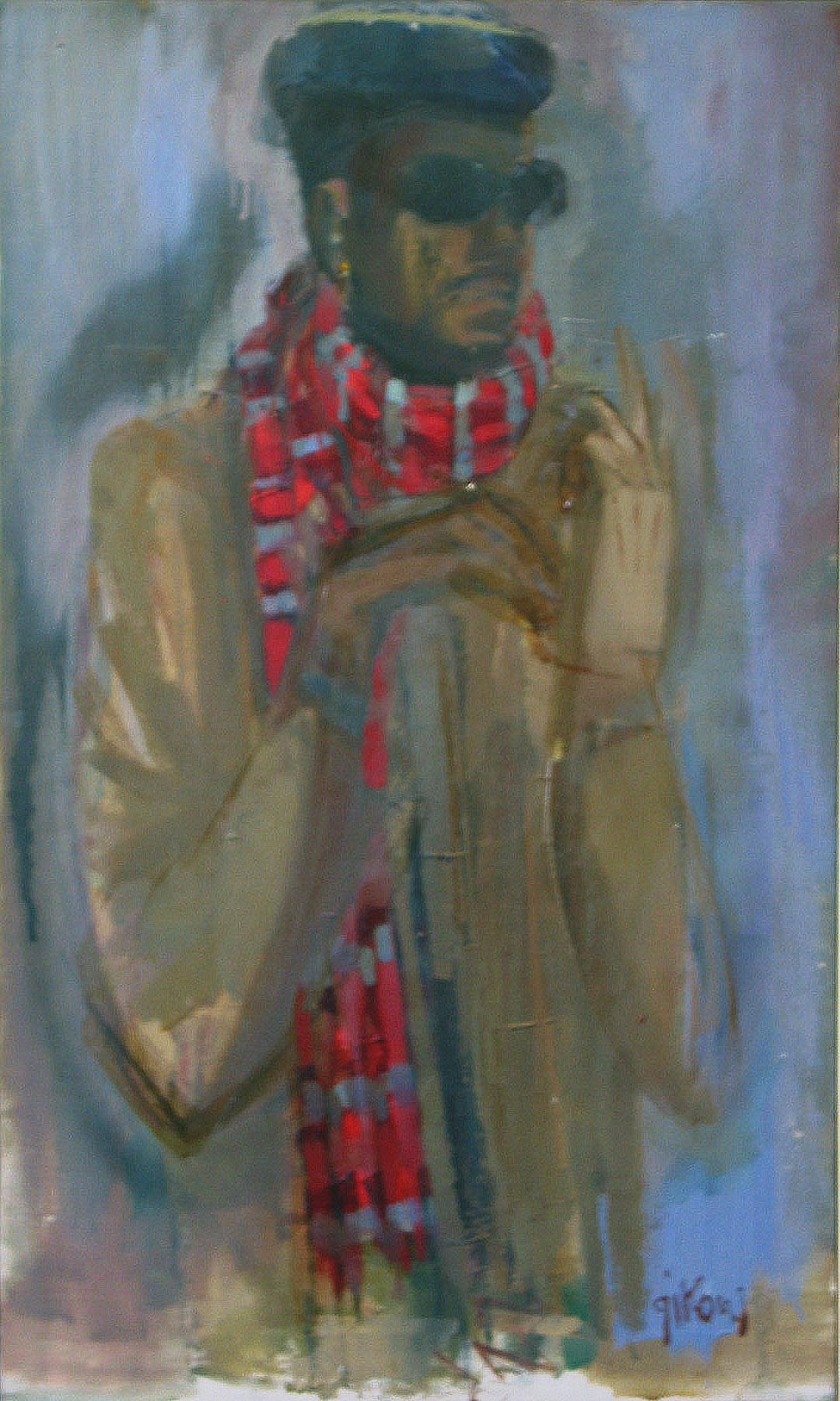 Black Man – Painting von Ruth Gikow