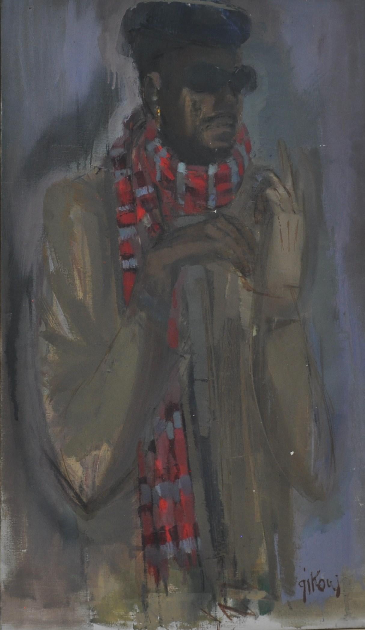 Ruth Gikow Figurative Painting – Black Man