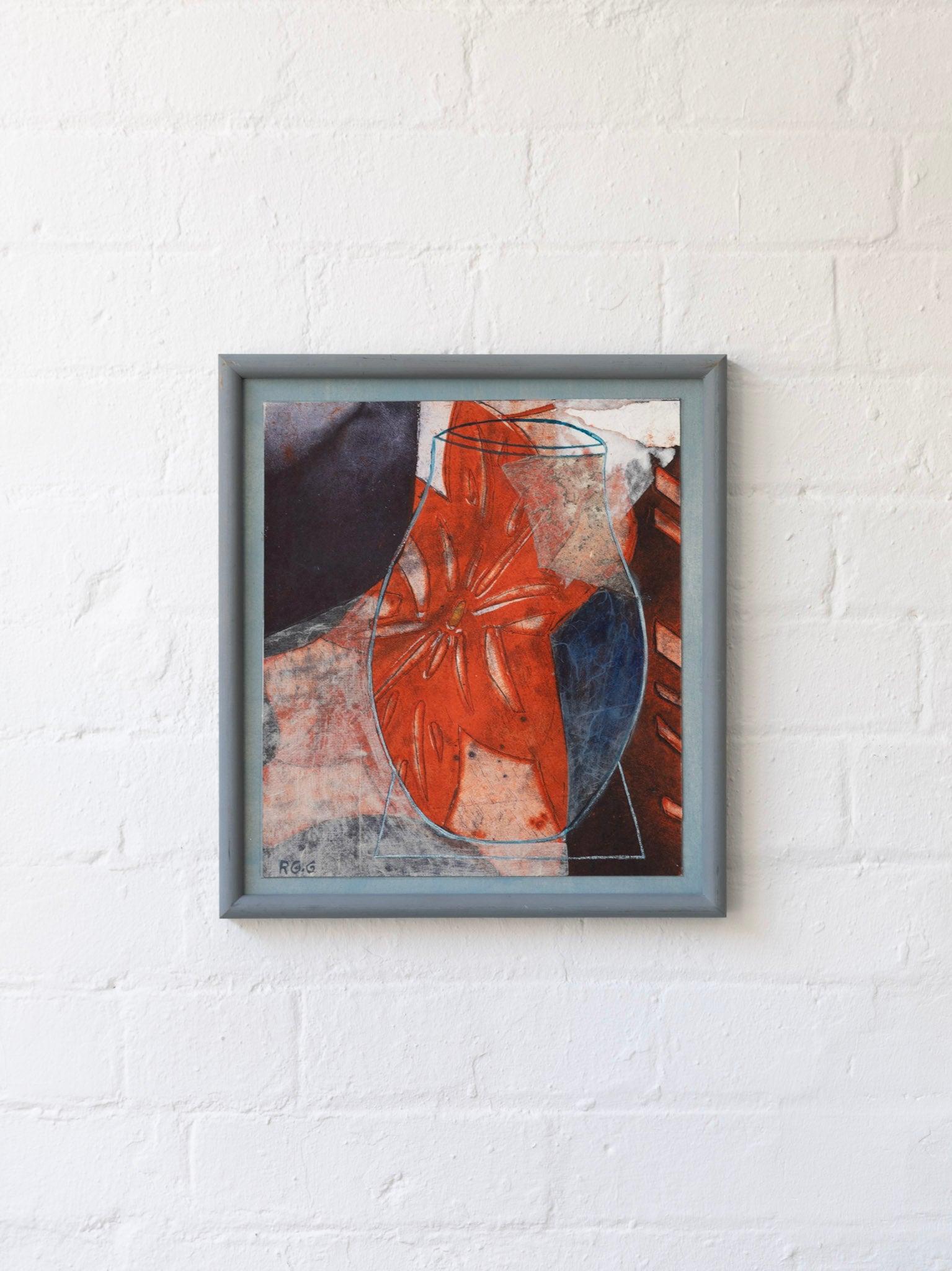 An abstract composition with flowers and vase. Signed to the lower left by Ruth Goldman-Grosin (b.1941). Framed and glazed, ready to hang. 

Artist: Ruth Goldman-Grosin
Medium: Mixed media
Dimensions: H 355mm x W 320mm
Origin: England
Condition: