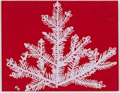 Retro "Fir Tree, " Original Color Silkscreen signed by Ruth Grotenrath