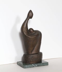 "Woman and Child", Modern Bronze Sculpture by Ruth Gutman