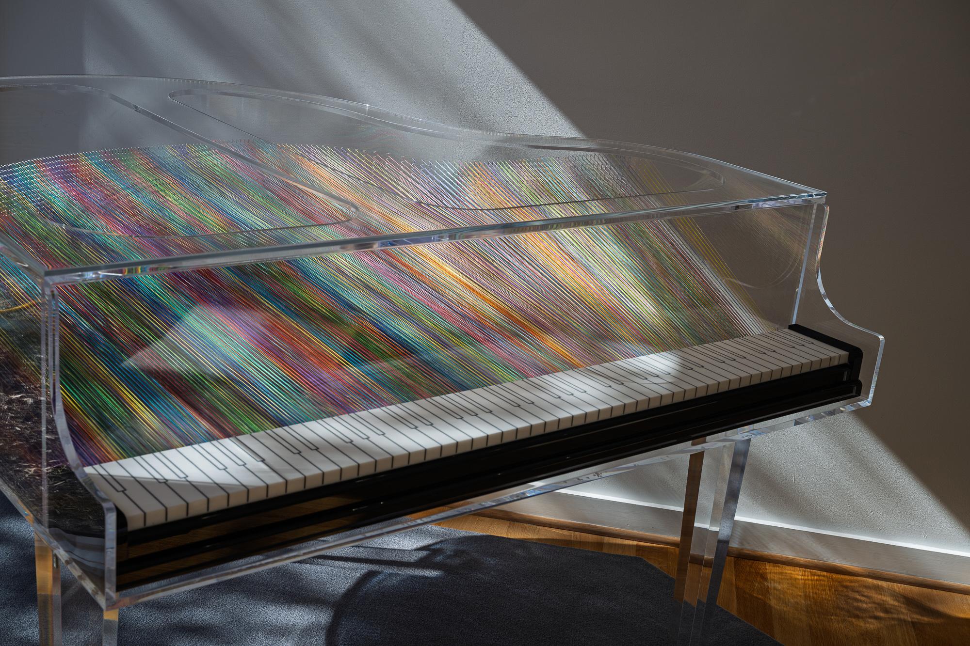 Allegro Con Brio - contemporary, figurative, acrylic and thread sculpture - Contemporary Sculpture by Ruth Kassinger