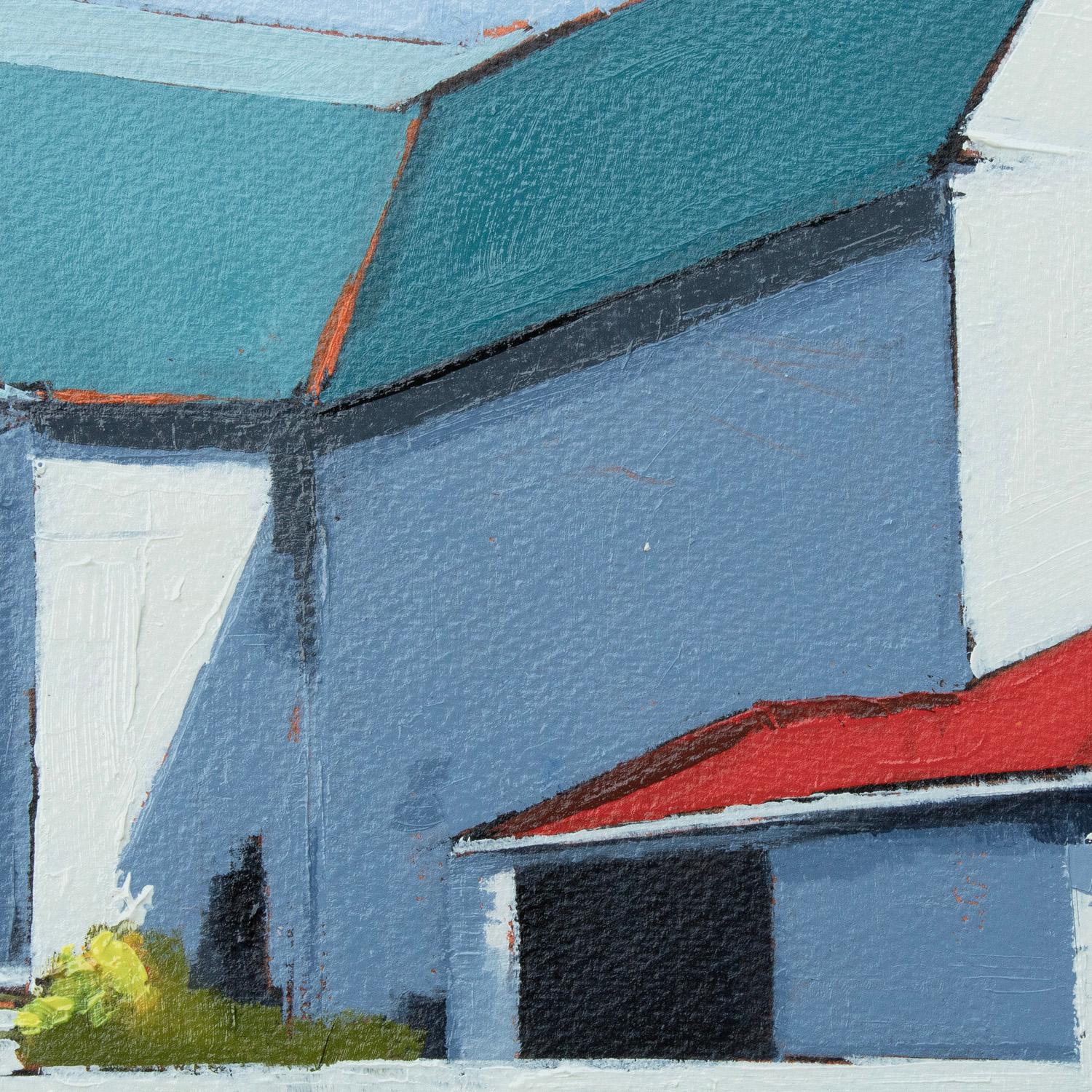 Barn Red Roof, Original Painting For Sale 2