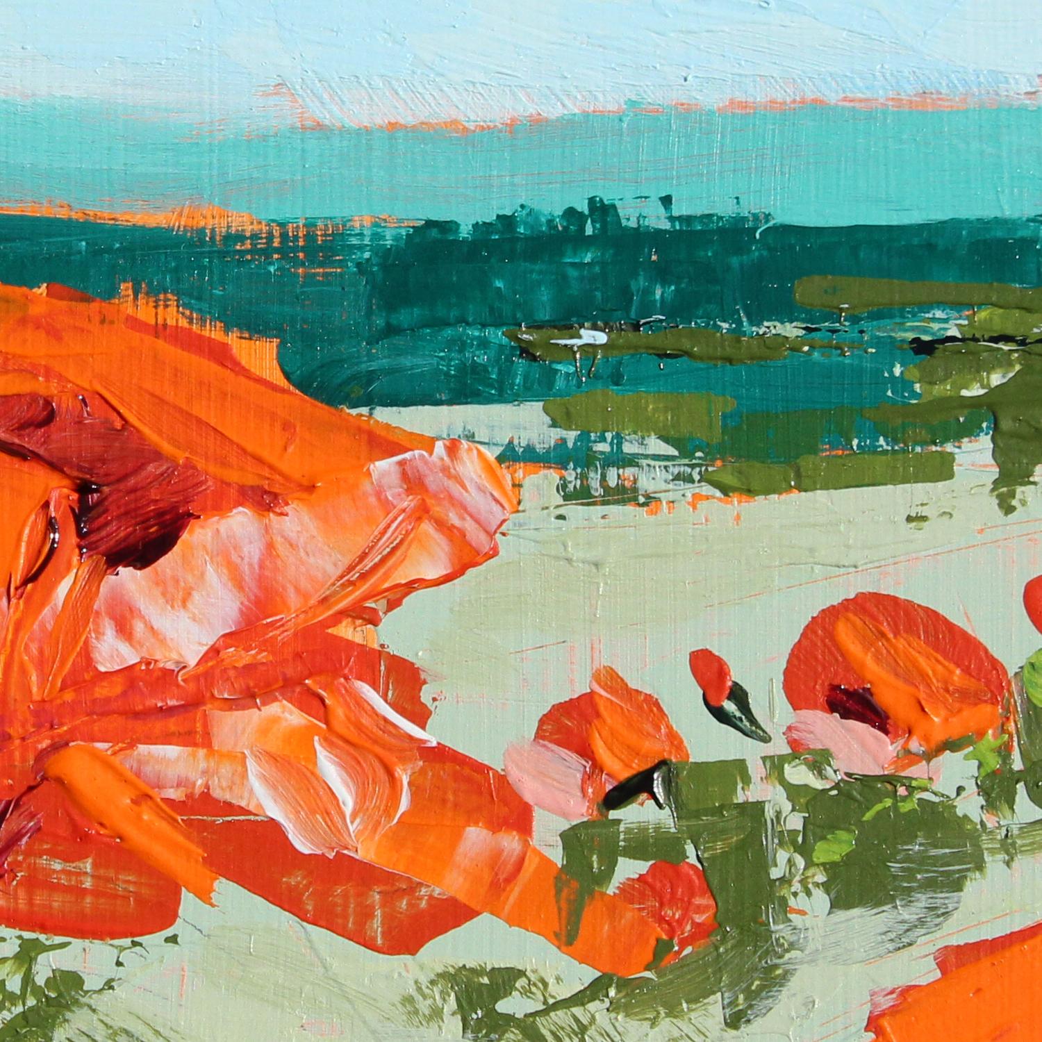 Poppies, Abstract Painting 3
