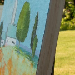 Silo and Barn, Original Painting