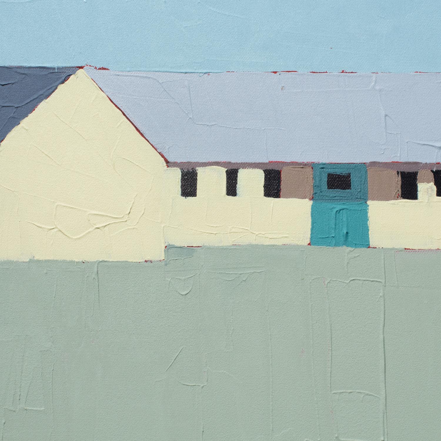 Die Tür, Originalgemälde (Blau), Interior Painting, von Ruth LaGue