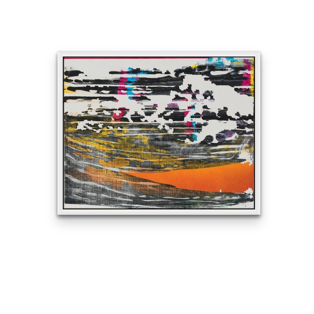 Lightstream- Peinture à l'aérographe, peinture rectangulaire en acrylique sur toile - Abstrait Painting par Ruth Lantz