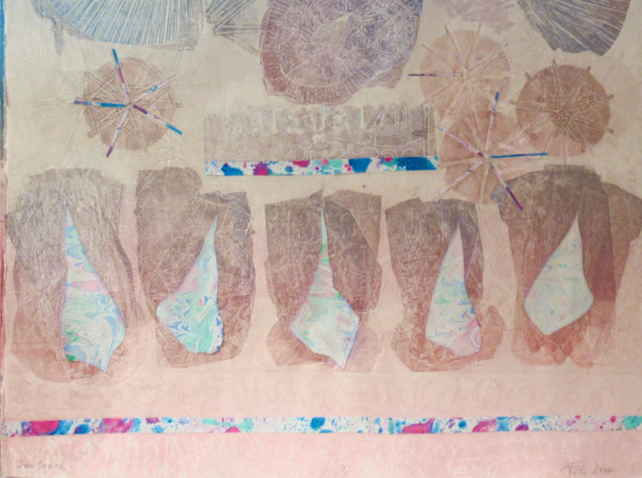 Serie Ventilador - Mixed Media Art Expresionismo abstracto de Ruth Leaf