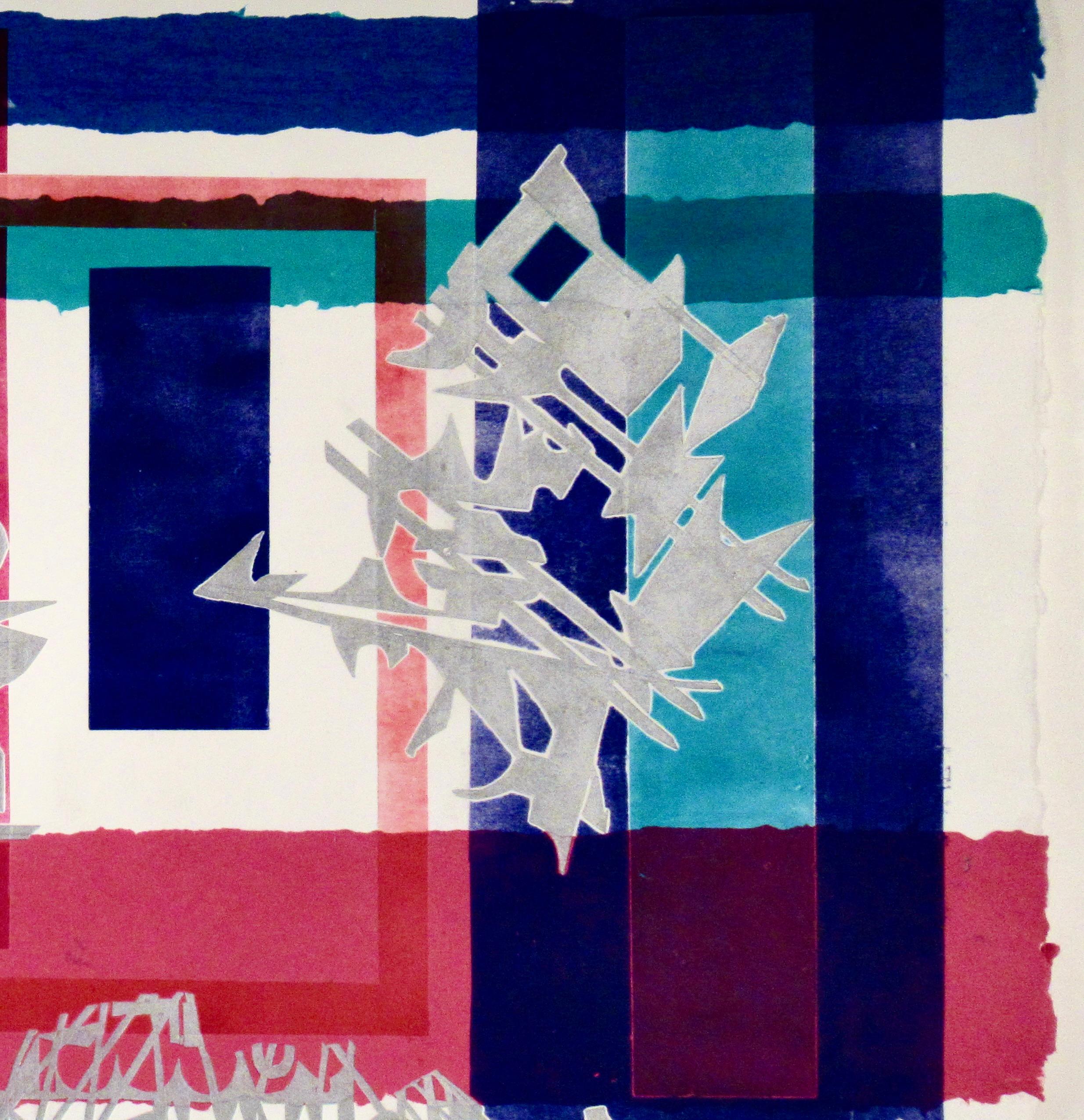 Beyond the Sun Series - Abstract Expressionist Print by Ruth Leaf