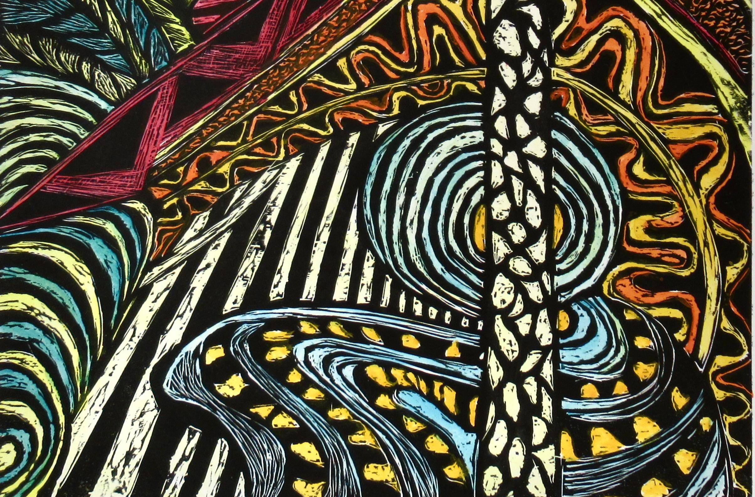 Karneval 2 (Abstrakter Expressionismus), Print, von Ruth Leaf