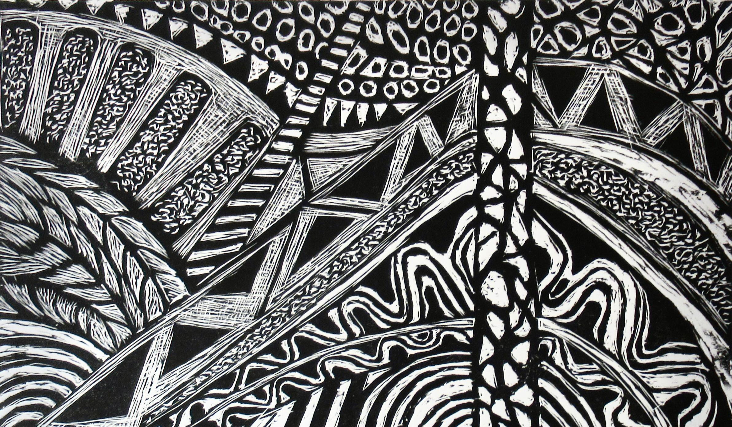 Carnival 2, Variant - Abstract Expressionist Print by Ruth Leaf
