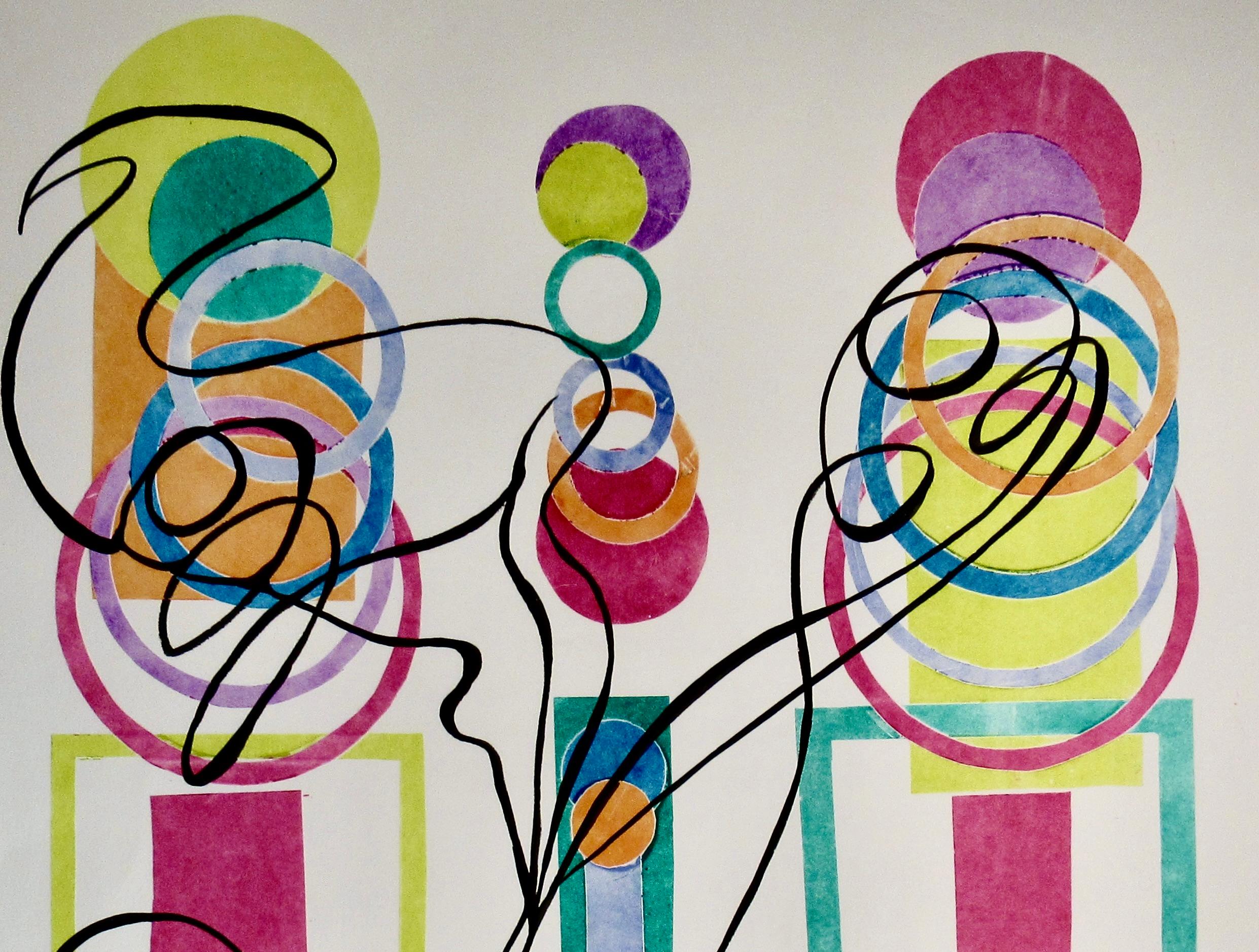 Circo Serie C - Print Expresionismo abstracto de Ruth Leaf