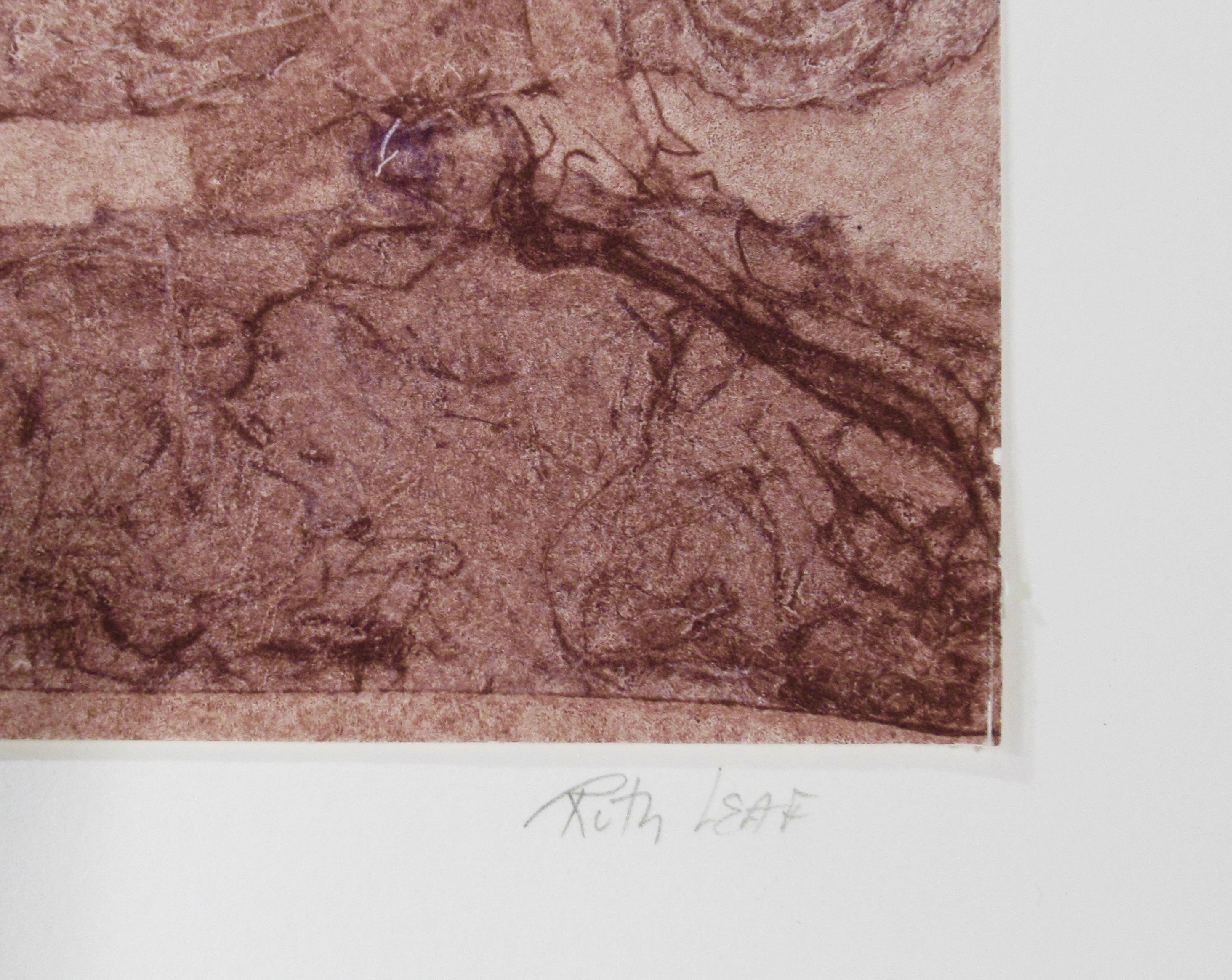 Desierto Serie B - Figurative Print Gris de Ruth Leaf