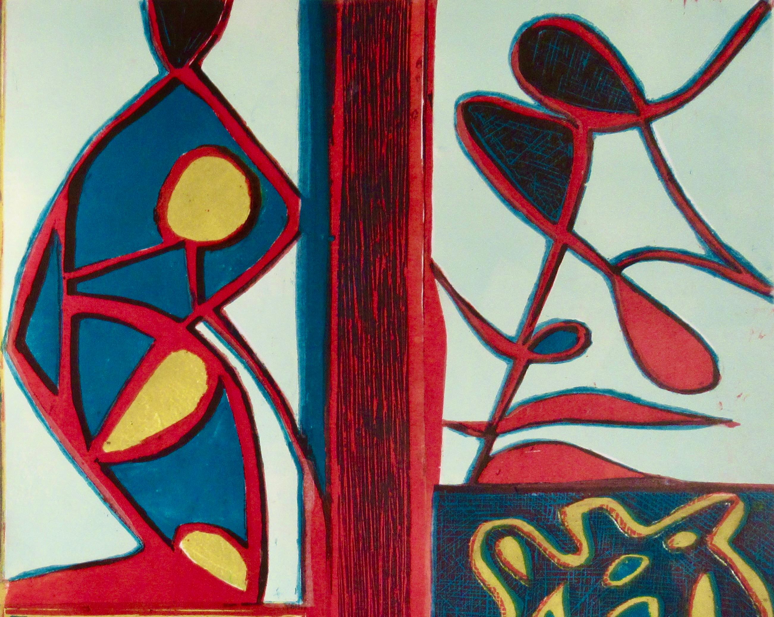 Tapestry - Abstract Expressionist Print by Ruth Leaf
