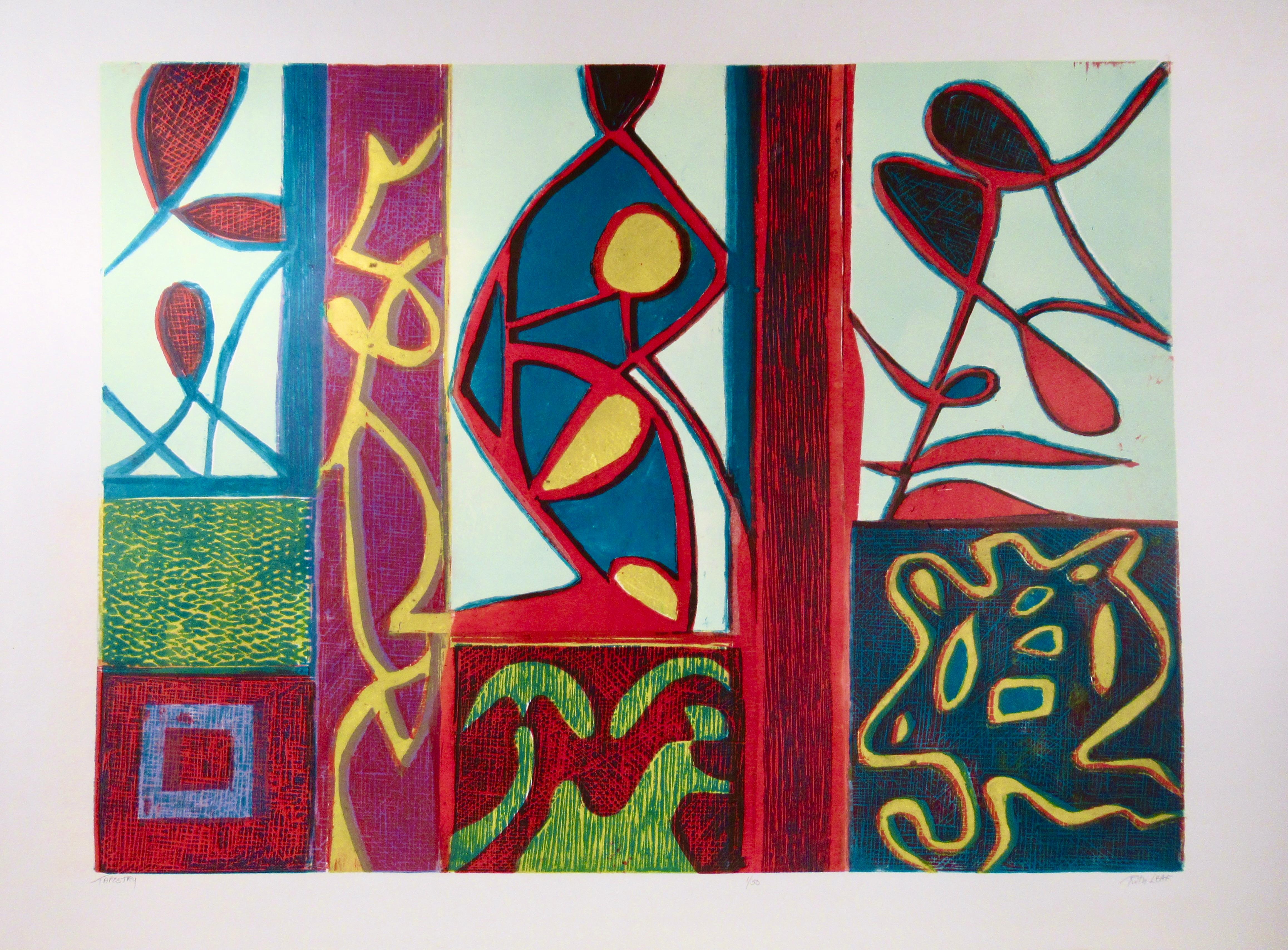 Ruth Leaf Abstract Print - Tapestry