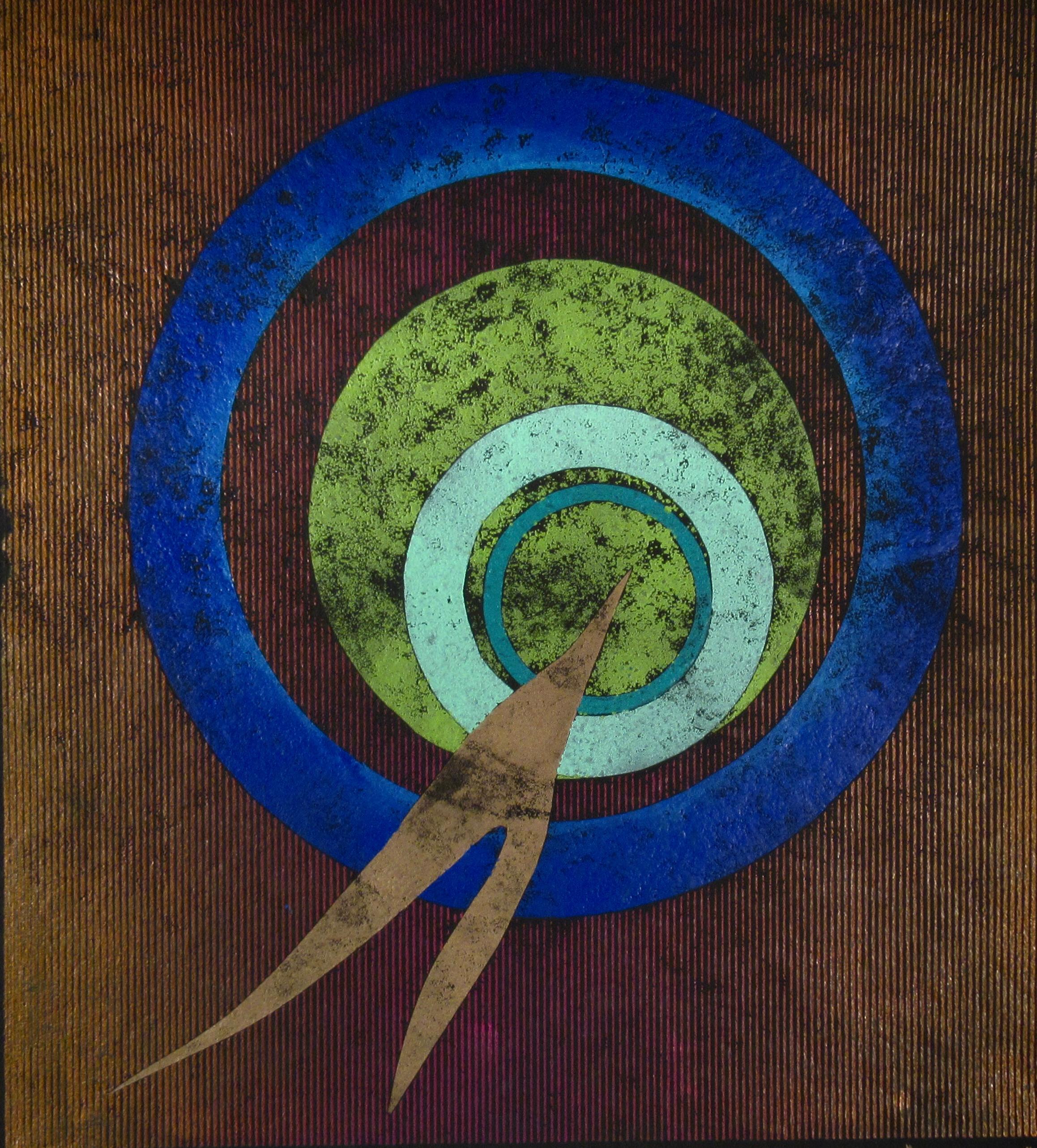 Untitled, Bird - Abstract Expressionist Print by Ruth Leaf
