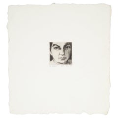 Ruth Leaf, Autorretrato, Grabado al aguafuerte, Edición limitada 12/25 Firmado
