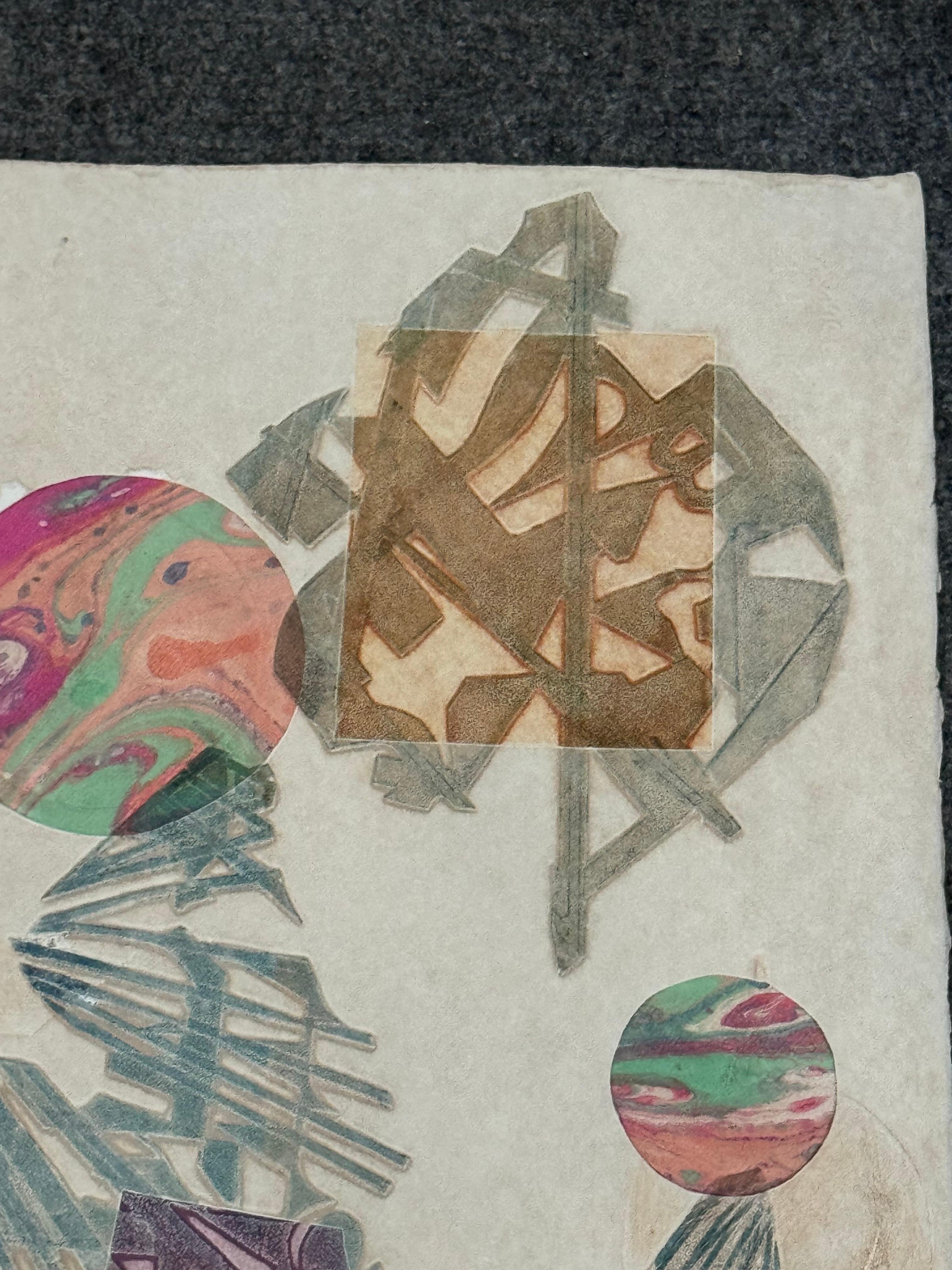 Late 20th Century Ruth Leaf Signed Woodblock Print 