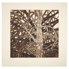 Ruth Leaf, Tree Forms, Embossed, Limited Edition Etching 24/35 Signed