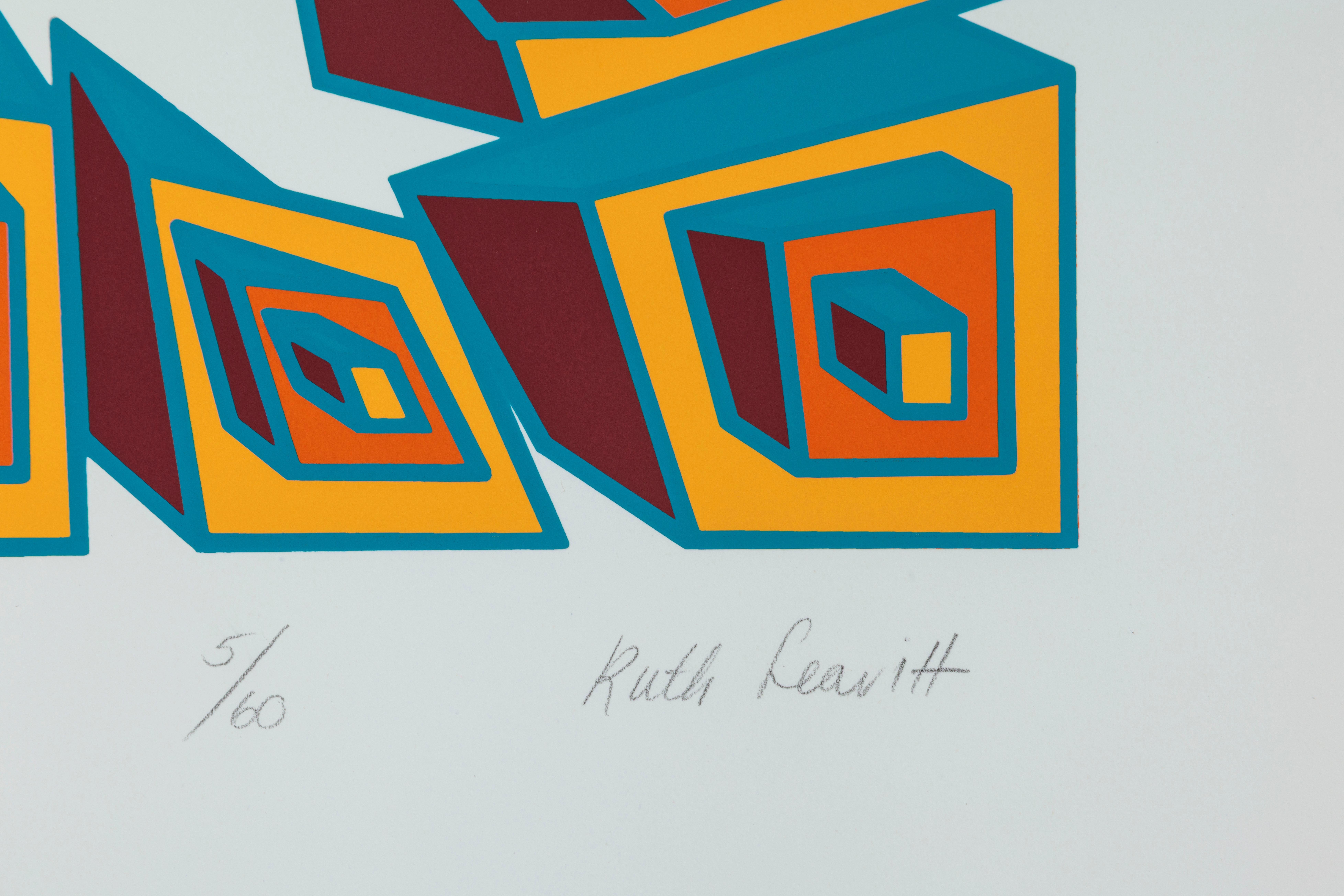 Inner City Variation III - Abstract Geometric Print by Ruth Leavitt