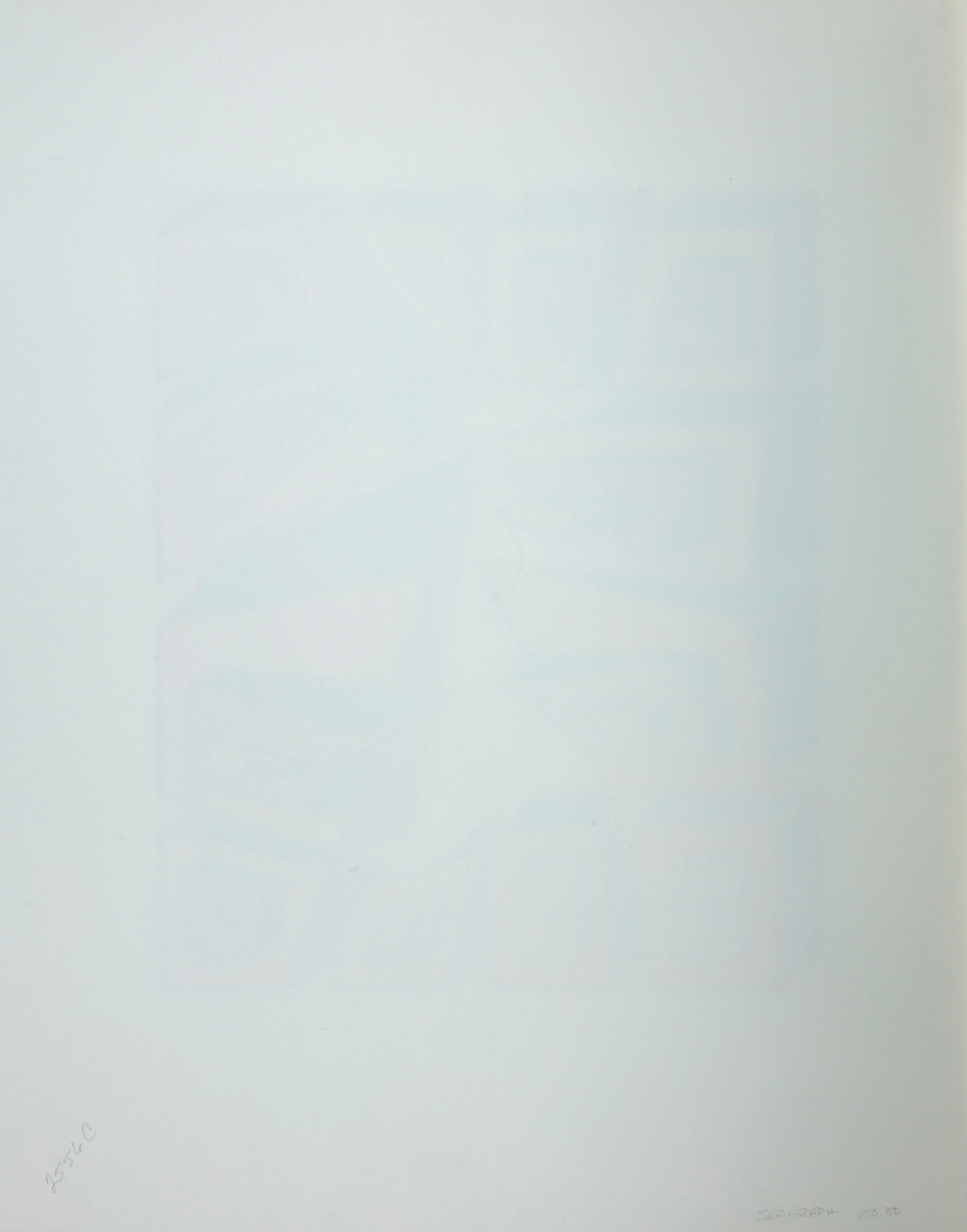 Inner City Variation III - White Abstract Print by Ruth Leavitt