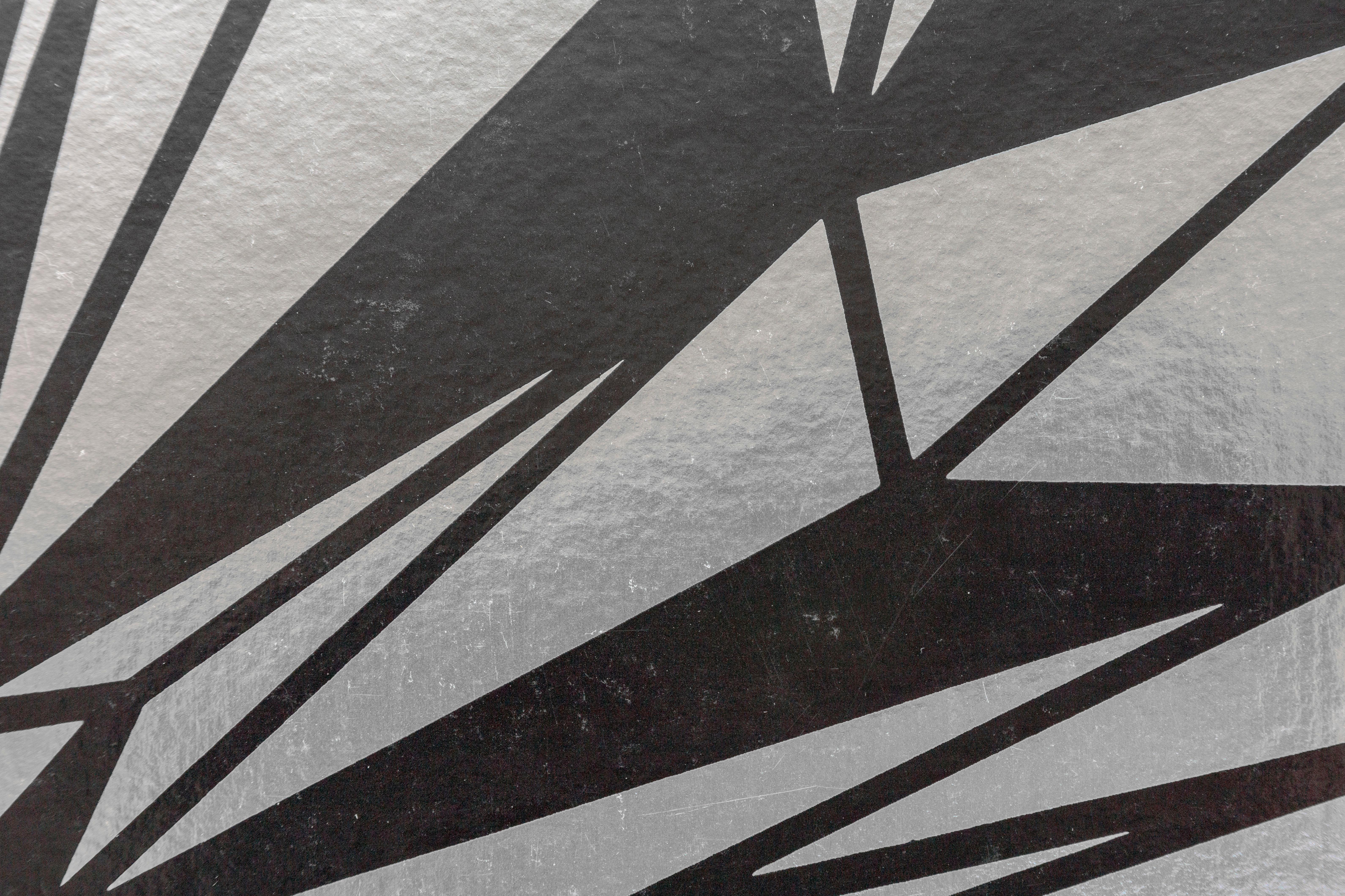 Variazione prismatica IV/Argento - Abstract Print Grigio di Ruth Leavitt