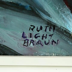 "Colorful Floral Still Life, " Ruth Light Braun, Jewish-American Female Artist