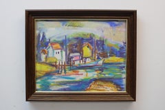 Colorful Pictorial of Houses Seaside