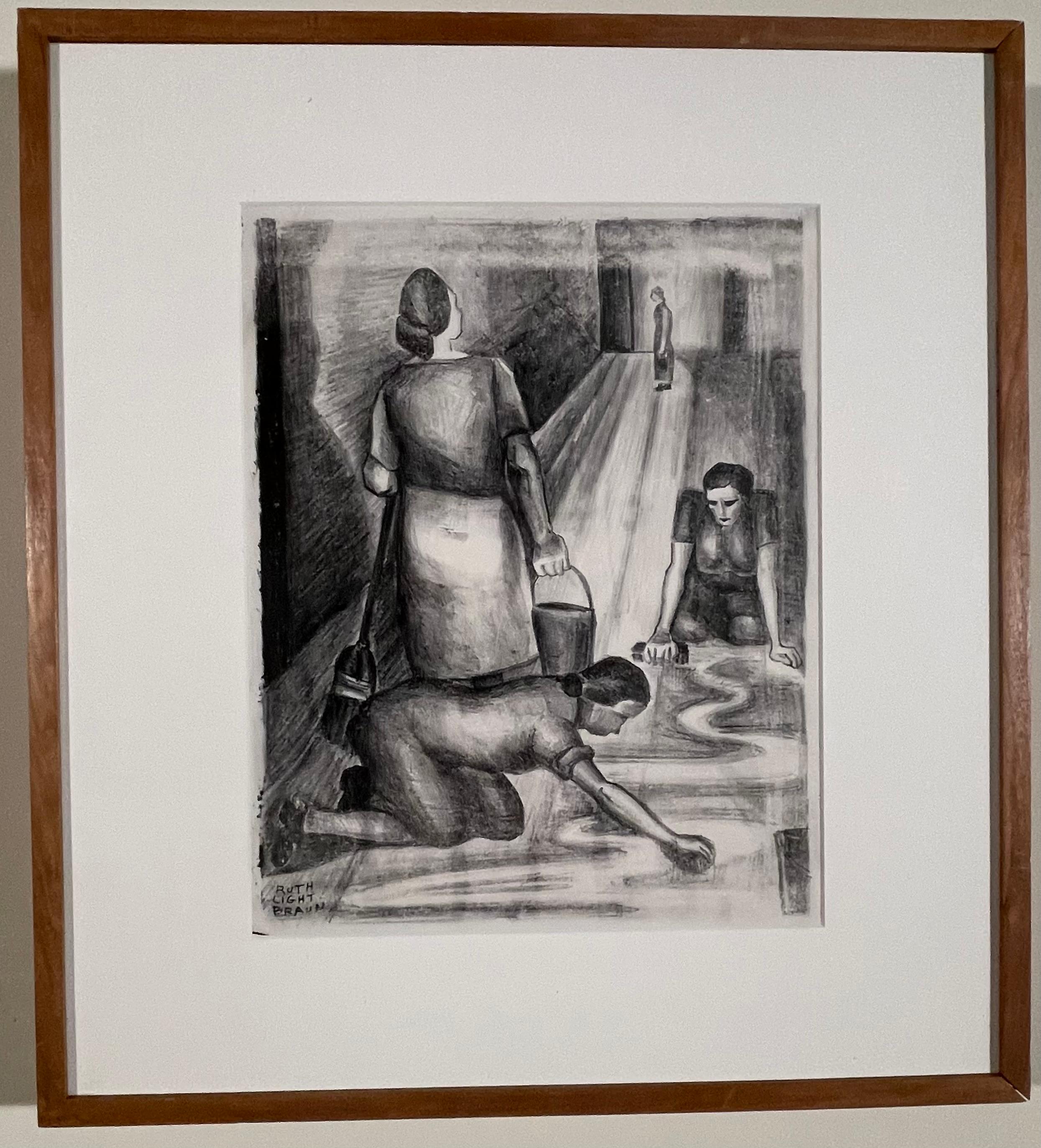 SIN TÍTULO (EQUIPO DE LIMPIEZA) - Print de Ruth Light Braun