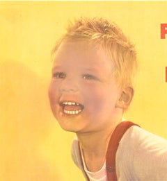 Original "Protect His Future - Buy and Keep War Bonds" vintage poster