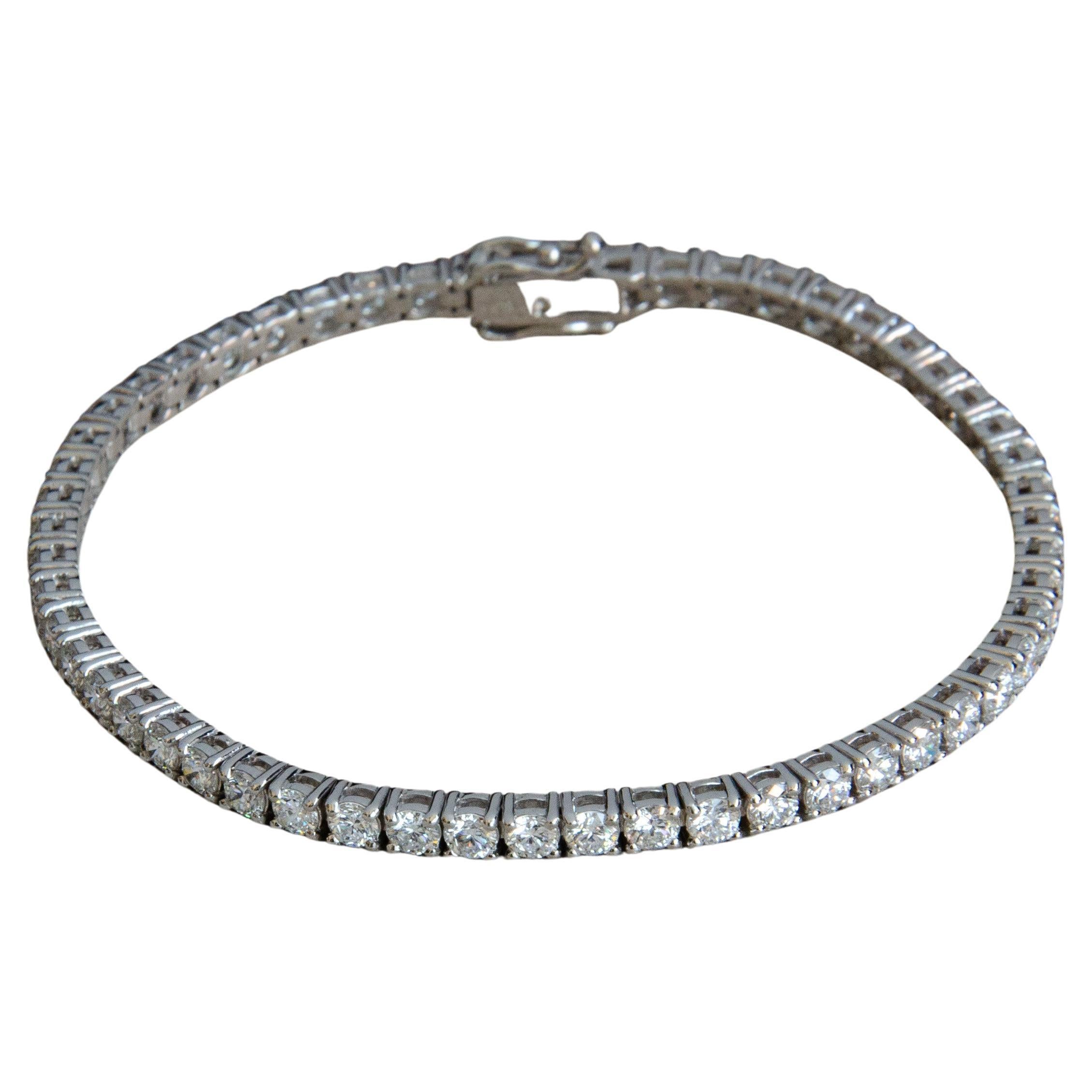 Ruth Nyc, 5.00ctw Tennis Bracelet in 14k White Gold For Sale