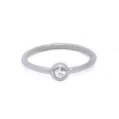 Used Ruth Nyc Ane Ring, Solitaire Diamond Ring in 14k White Gold