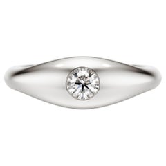 Ruth Nyc Lun Ring, 14k White Gold and Diamond